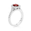 Ruby Halo Ring