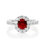 Ruby Halo Ring